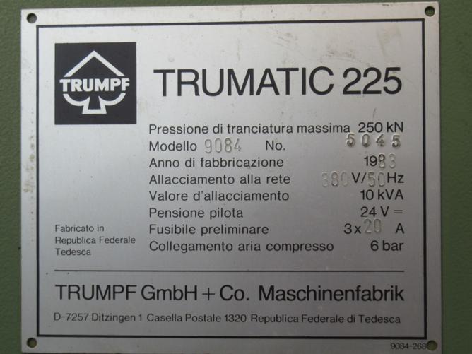 TRUMPF TRUMATIC 225